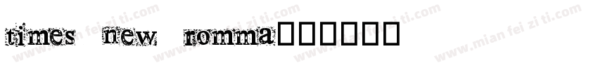 times new romma字体转换